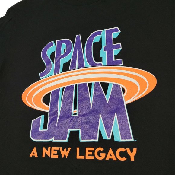 Space Jam A New Legacy Black Graphic T-Shirt - Picture 2 of 4